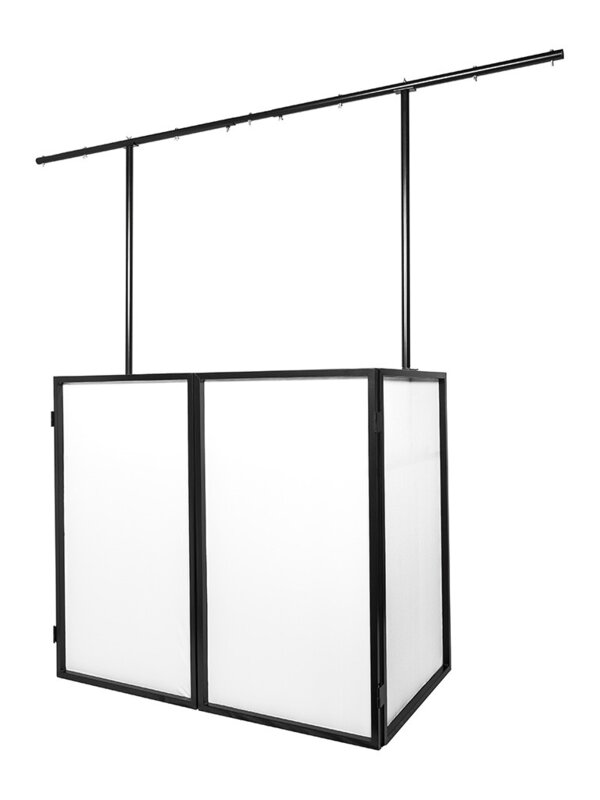 Produit HEADLINER VENTURA REGIE DJ PLIABLE ET MOBILE AVEC BARRE D'ÉCLAIRAGE Image