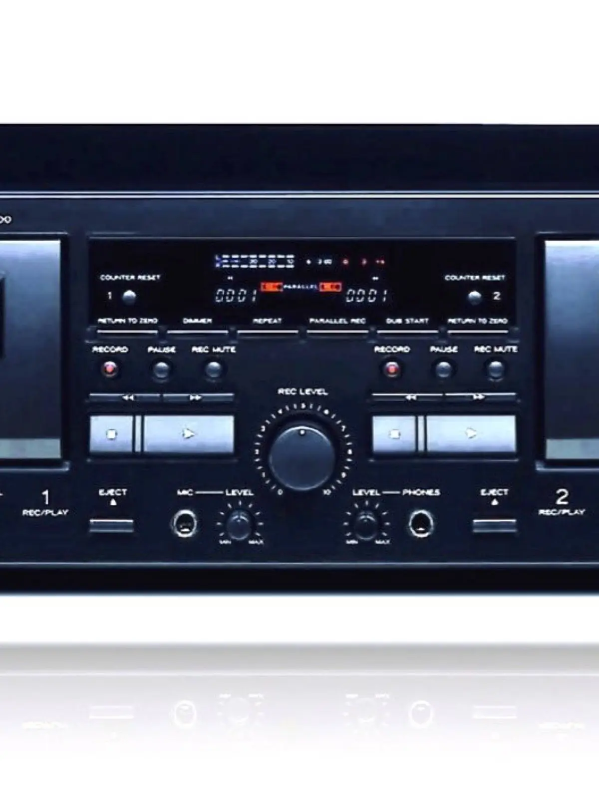 TEAC W-1200 Double Platine Cassette avec USB Play/Rec & Fonction Mic Karaoké