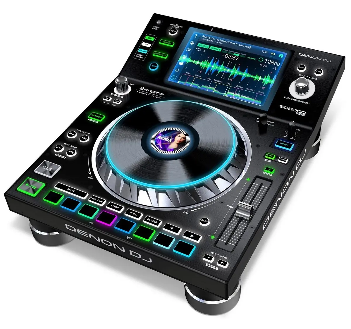 DENON SC5000 PRIME Platine CD DJ Professionnel avec Écran Tactile 7 Pouces