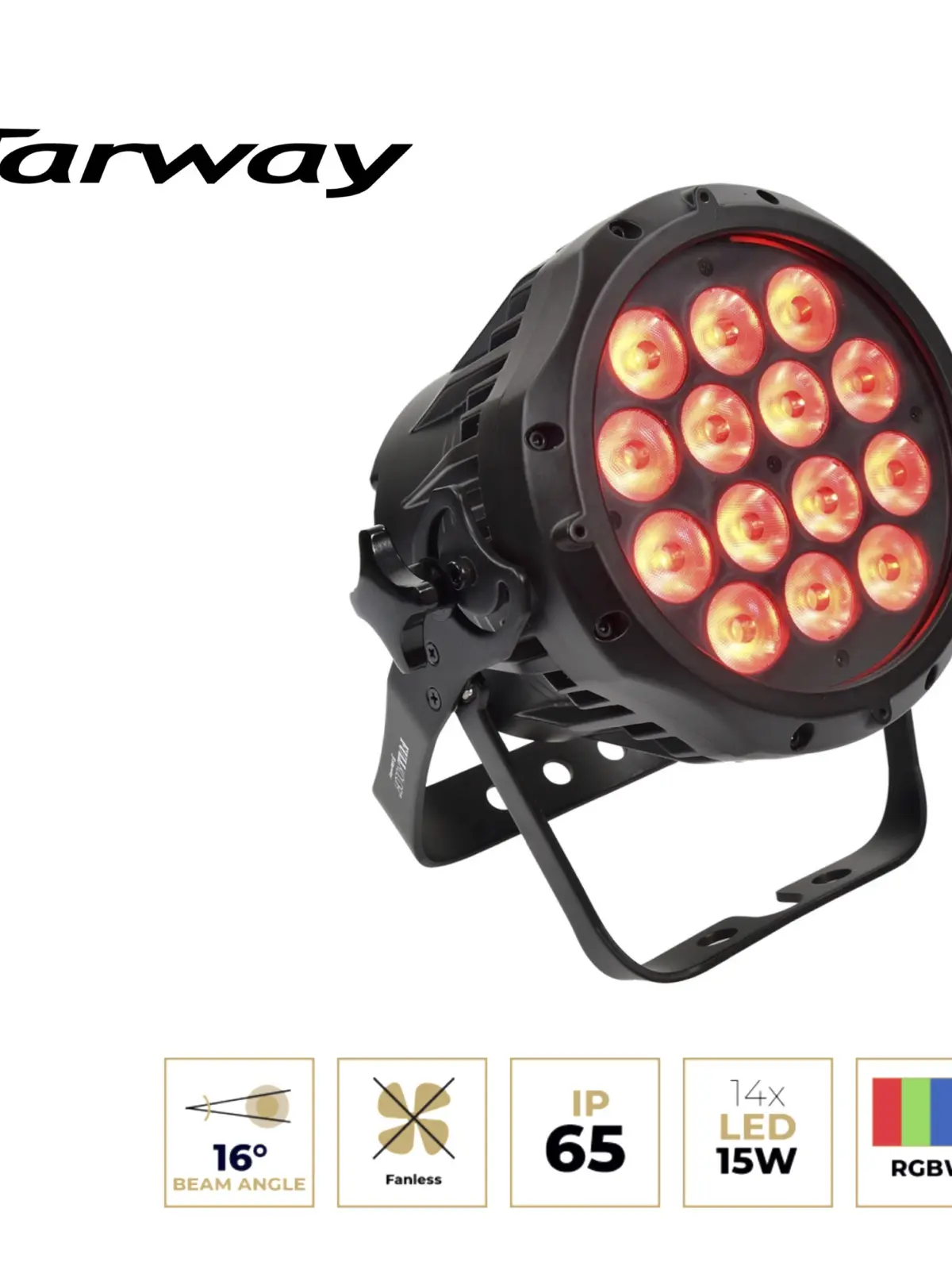 STARWAY FULLKOLOR HD Projecteur à Led 14x 15 Watts RGBW IP65