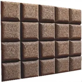 JOCAVI QuadCORK ® Panneau Acoustique Absorbant (Lot de 16 pièces/m2)