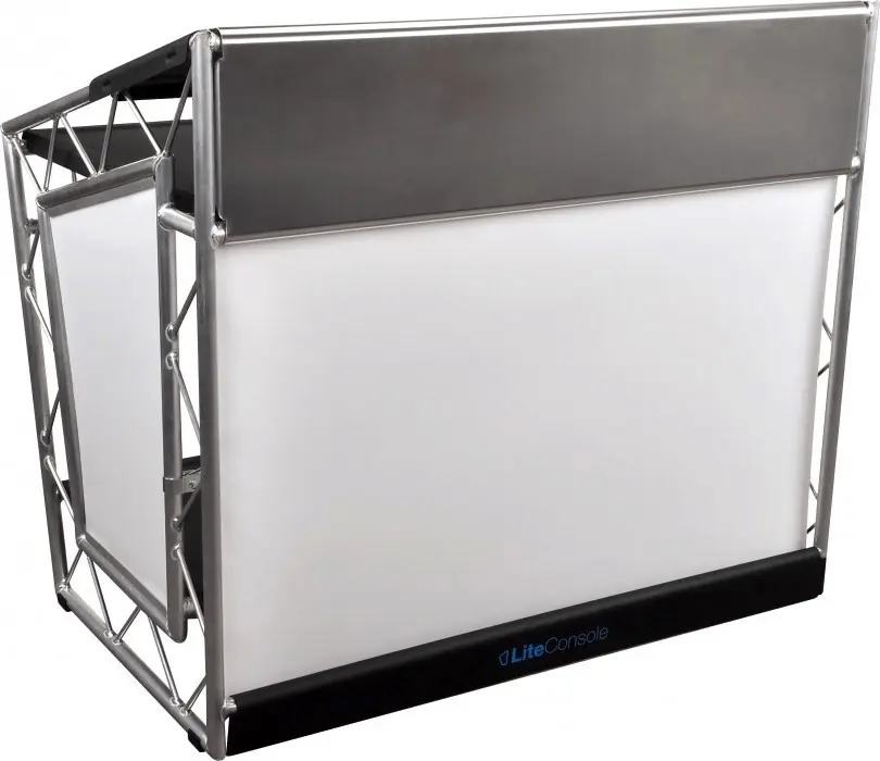 LITECONSOLE XPRS V2 Régie DJ Pliable et Personnalisable en Aluminium (Habillage Naturel)