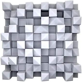 ARTNOVION MYRON E-Diffuser Panneau Acoustique Diffusant (Lot de 4 Panneaux)