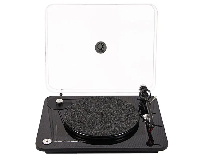 ELIPSON CHROMA CARBON RIAA BT Platine Vinyle Bluetooth APTX HD munie d'un Bras Carbone & d'une Cellule Ortofon 2M RED