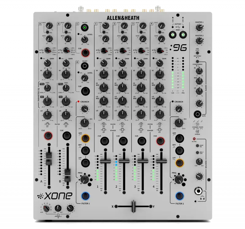 Allen & Heath XONE 96 Console de mixage DJ 6 Entrées Stéréo + 2 Entrées Micros