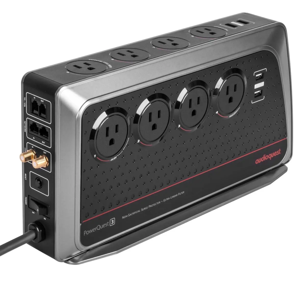 AUDIOQUEST POWERQUEST PQ3 Barrette Secteur 8 Prises Haut de Gamme pour l' Audio-Vidéo