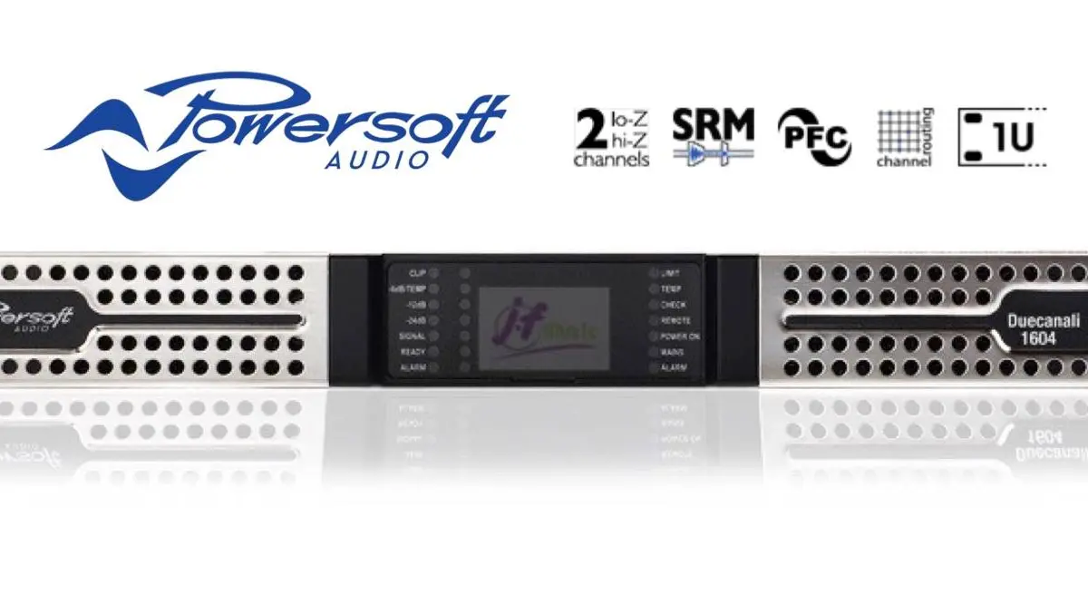 POWERSOFT DUECANALI 1604 Amplificateur de Puissance 2 x 800 Watts sous 4Ω avec DSP