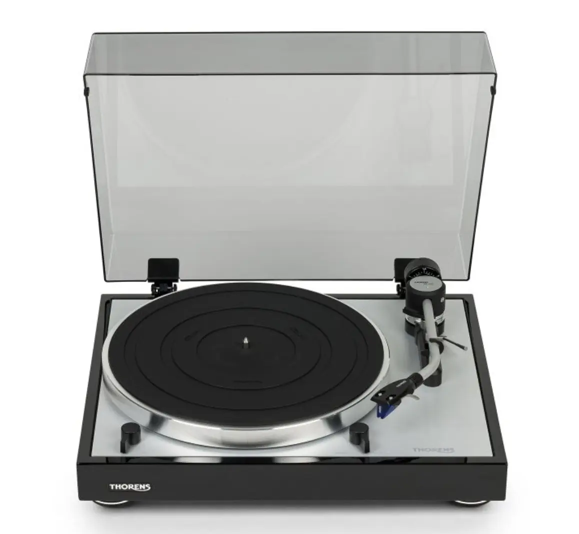 Thorens TD 403 DD Platine Vinyle Entrainement direct munie d'un Pré-Amplificateur Phono Intégré & Cellule Ortofon 2M Blue
