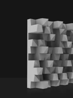 ARTNOVION MYRON E-Diffuser Panneau Acoustique Diffusant (Lot de 4 Panneaux)