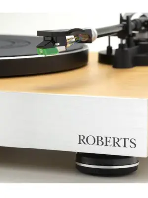 ROBERTS RT200 PLATINE VINYLE À ENTRAINEMENT DIRECT AVEC SORTIE USB ET PRÉAMPLI-PHONO INTÉGRÉ
