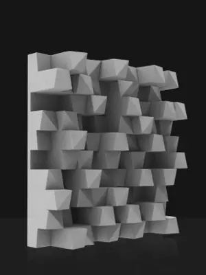 ARTNOVION MYRON E-Diffuser Panneau Acoustique Diffusant (Lot de 4 Panneaux)