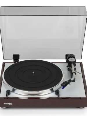 Thorens TD 403 DD Platine Vinyle Entrainement direct munie d'un Pré-Amplificateur Phono Intégré & Cellule Ortofon 2M Blue
