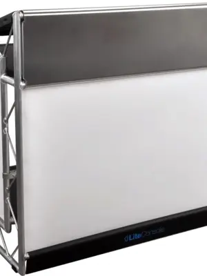 LITECONSOLE XPRS V2 Régie DJ Pliable et Personnalisable en Aluminium (Habillage Naturel)