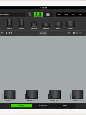 EAW RADIUS RSX126 Enceinte 2 voies 12" Bi-Amplifiée 500 Watts (LF) + 500 Watts (HF)