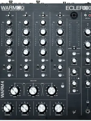 ECLER Warm4 Table de Mixage Analogique 4 Voies à Boutons Rotatifs