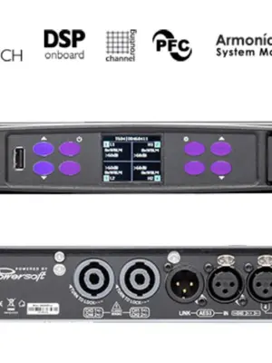 POWERSOFT T604 Amplificateur de Puissance 4 x 1500 watts avec DSP + AES3