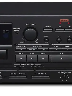 TASCAM CD-A580-V2 Lecteur CD / Platine Cassette / Enregistreur USB Professionnel