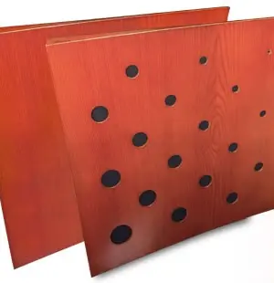 JOCAVI ® Woodfoil Panneau Acoustique Mixte (Lot de 2 pièces)