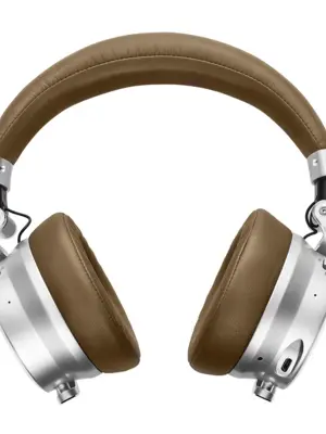 METERS OV-1B Casque Dynamique Fermé Audiophile Bluetooth 32 Ohms (Beige-Silver)