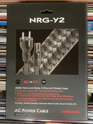 AUDIOQUEST NRG-Y2 Câble d’Alimentation Secteur Bipolaire