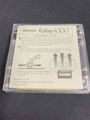 NAGAOKA Rolling CL-1000 Rouleau-Nettoyeur pour Disques Vinyles