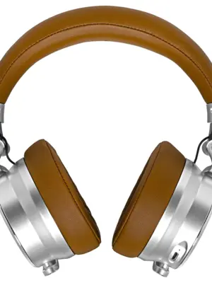 METERS OV-1 Casque Dynamique Fermé Audiophile 32 Ohms (Marron-Silver)