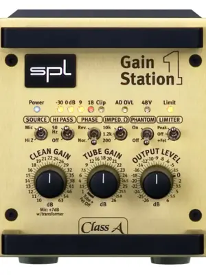 SPL GAINSTATION 1 Préamp à Tube Mono Canal Class A