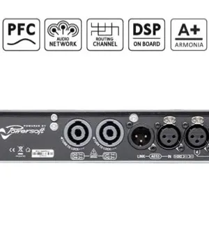 POWERSOFT T904 Amplificateur de Puissance 4 x 2000 watts avec DSP + Dante