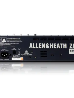 Allen & Heath ZED-12FX Console de Mixage 6 Entrées Mono 2 Stéréo 4 Aux et USB E/S + 16 Effets