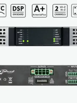 POWERSOFT DUECANALI 4804 Amplificateur de Puissance 2 x 2'400 Watts avec DSP + AES67