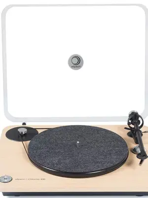 ELIPSON CHROMA 400 RIAA BT Platine Vinyle Bluetooth APTX HD munie d'un Bras Carbone & d'une Cellule Ortofon OM10