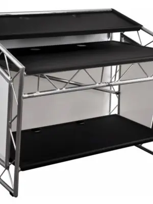 LITECONSOLE XPRS V2 Régie DJ Pliable et Personnalisable en Aluminium (Habillage Naturel)