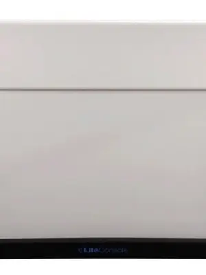 LITECONSOLE XPRS V2 Stand DJ en Aluminium Pliable et Personnalisable (Habillage Blanc)