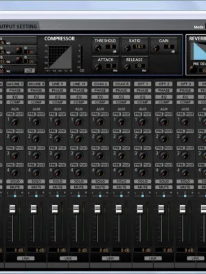 TASCAM US-20x20 Interface audio / Mixeur Numérique USB 20-canaux