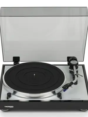 Thorens TD 403 DD Platine Vinyle Entrainement direct munie d'un Pré-Amplificateur Phono Intégré & Cellule Ortofon 2M Blue