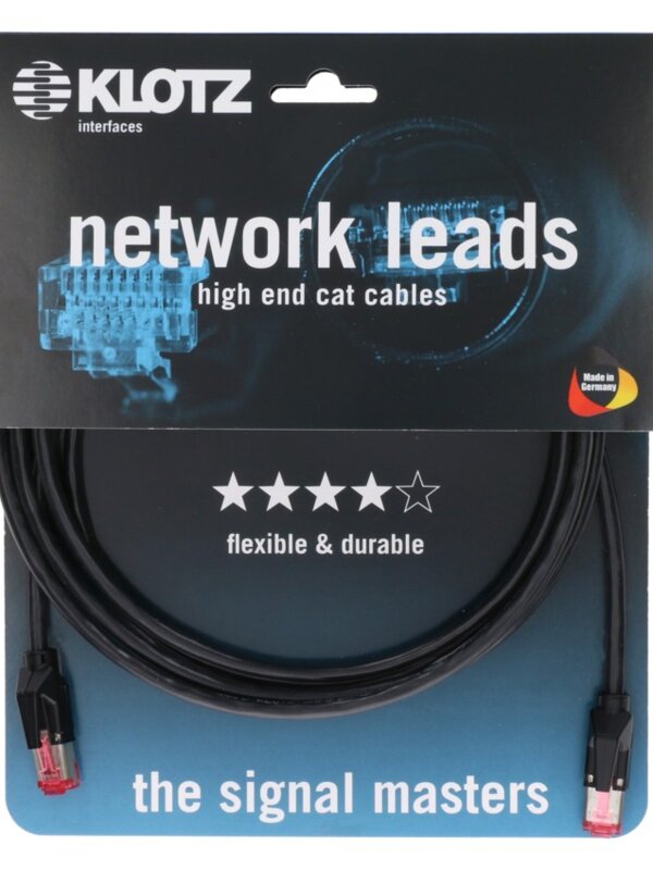 Produit KLOTZ CAT5e Câble Data Professionnel Flexible Blindé RJ45 - RJ45 Image