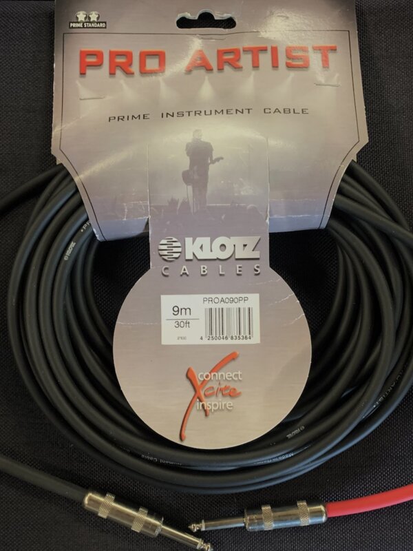 Produit KLOTZ PRO ARTIST Câble Audio pour Instrument Jack 6.35mm / Jack 6.35mm Longueur 9 Mètres Image