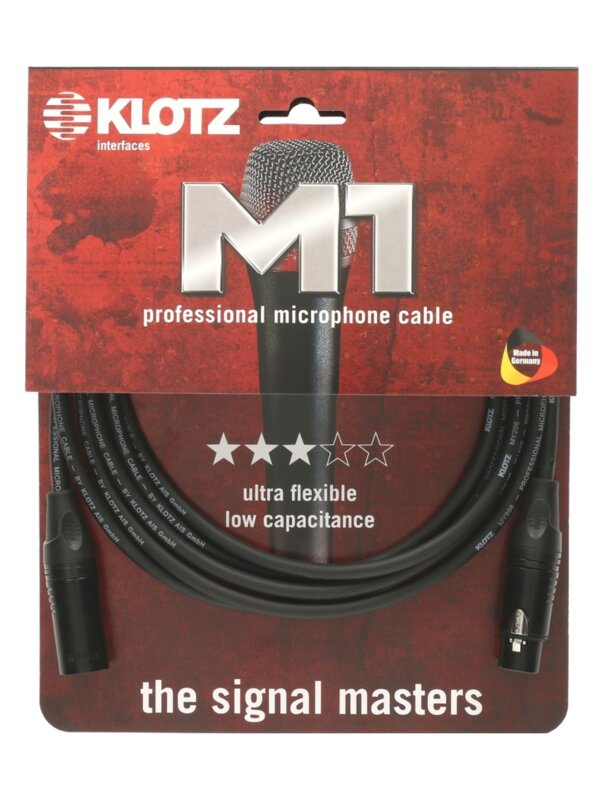 Produit KLOTZ M1 Câble Microphone Professionnel Connecteur XLR / XLR noir Métal Image