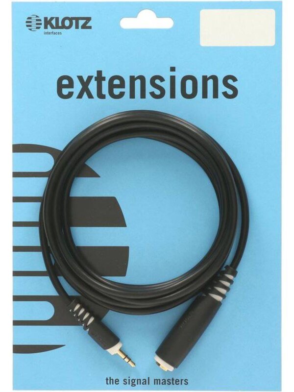 Produit KLOTZ AS-EX3 Câble d'extension pour Casques Audio Mini-Jack M / Jack 6.35mm F Image