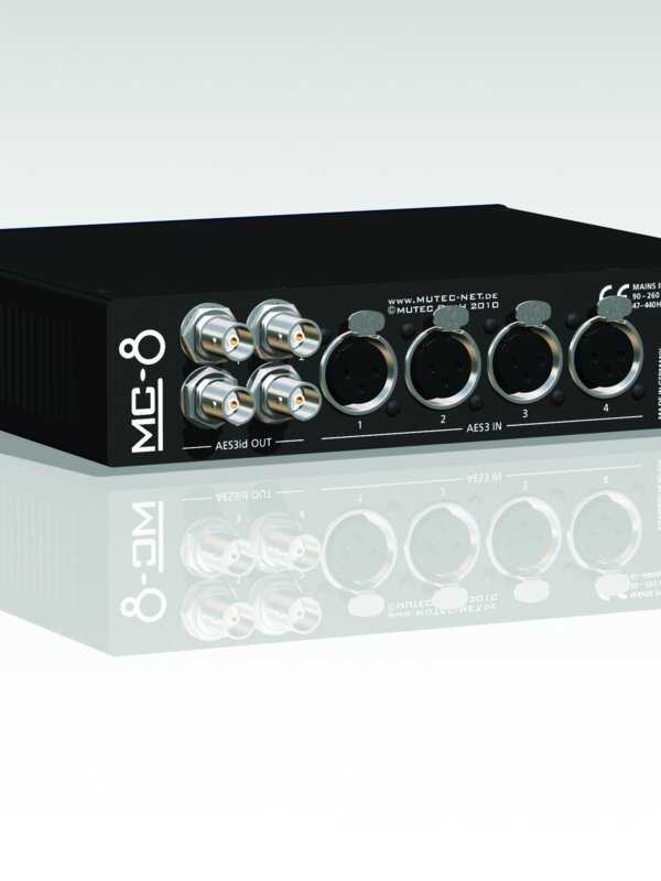 Produit MUTEC MC-8 Interface Multicanal et Convertisseur de Taux d'Échantillonnage pour AES3 et AES3id Image