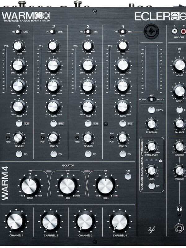 Produit ECLER Warm4 Table de Mixage Analogique 4 Voies à Boutons Rotatifs Image