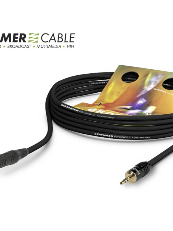 Produit SOMMERCABLE Club SERIES MKII Câble 2 x 0,34 mm² Mini-Jack stéréo / JACK Stéréo NEUTRIK Image