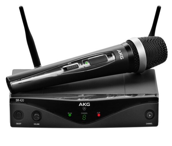 Produit AKG WMS420 VOCAL SET D5 SYSTÈME SANS FIL AVEC MICROPHONE DE CHANT HT420 BANDE A Image
