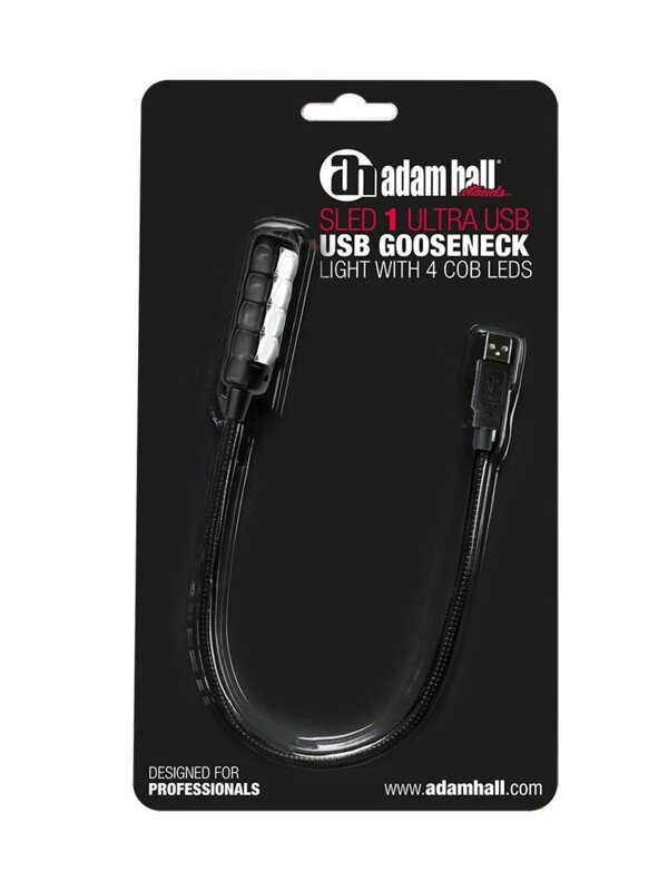Produit ADAM HALL SLED 1 ULTRA USB Lampe Col de cygne Connecteur USB 4 LED COB Image