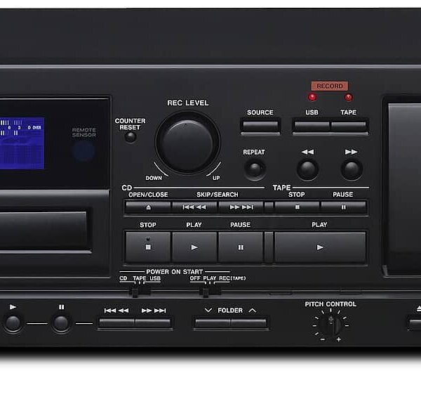 Produit TASCAM CD-A580-V2 Lecteur CD / Platine Cassette / Enregistreur USB Professionnel Image