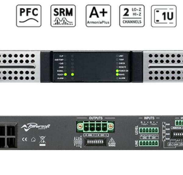 Produit POWERSOFT DUECANALI 4804 Amplificateur de Puissance 2 x 2'400 Watts avec DSP Image