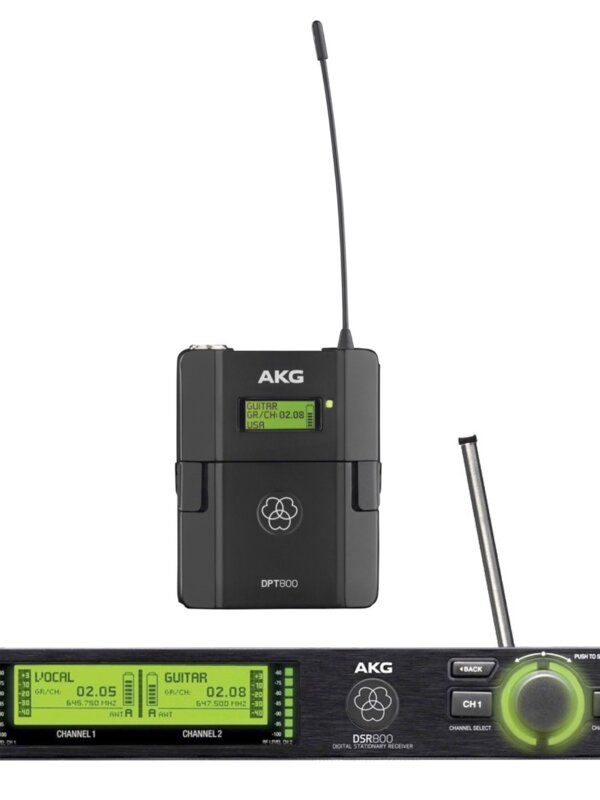 Produit AKG DMS800 SET DPT Système Numérique Sans Fil Avec Émetteur de Poche DPT800 & Récepteur DSR800 Image