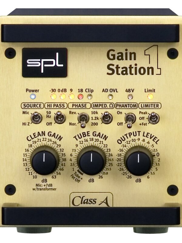 Produit SPL GAINSTATION 1 Préamp à Tube Mono Canal Class A Image