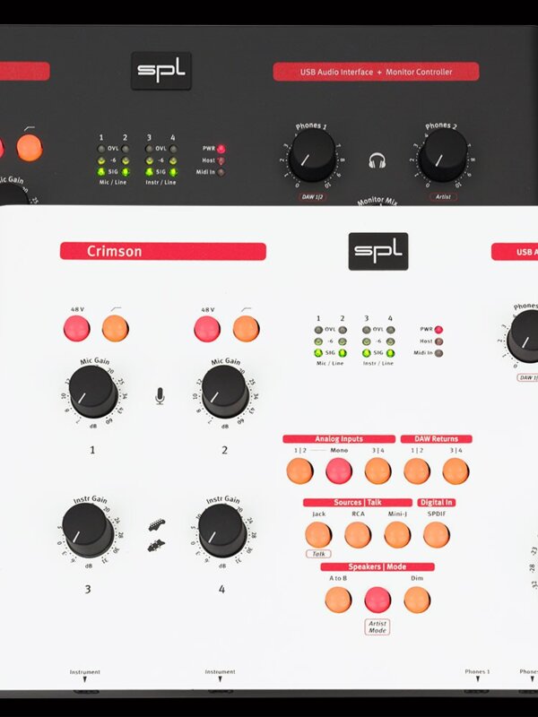 Produit SPL CRIMSON 3 Interface Audio USB & Contrôle de Monitoring Image