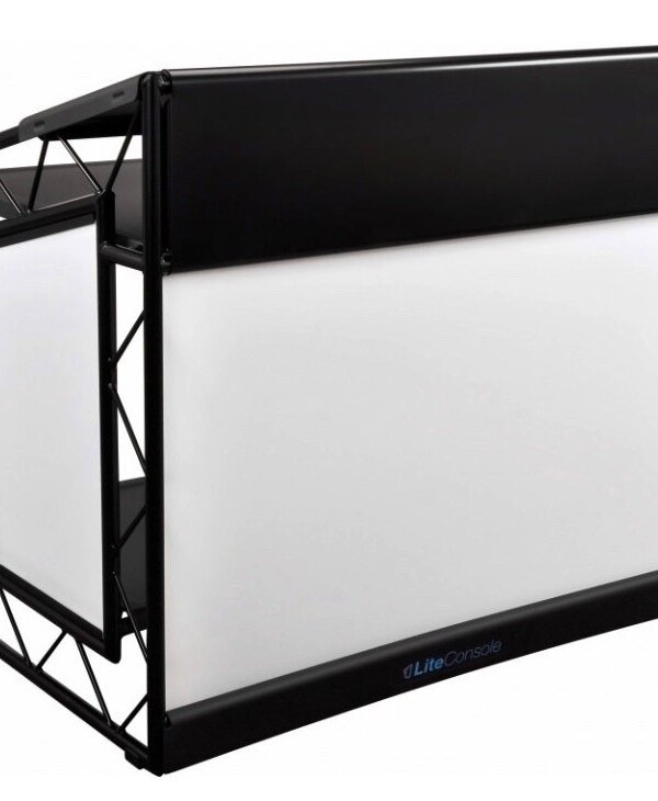 Produit LITECONSOLE XPRS V2 Stand DJ en Aluminium Pliable et Personnalisable (Habillage Noir) Image